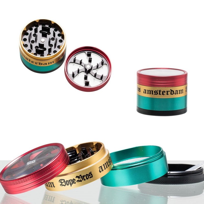 Młynek 4-częściowy Dope Bros Rasta 63mm