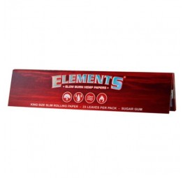 Bibułki Elements Red King Size Slim