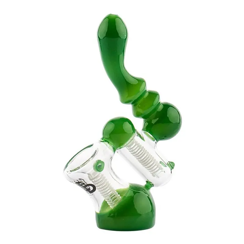 Fajka Grace Glass Saxo Green Bubbler 18 cm