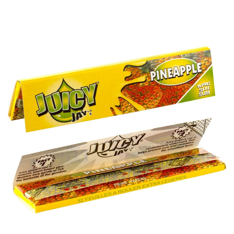 Bibułki Juicy Jay's Pineapple King Size Slim - Ananas