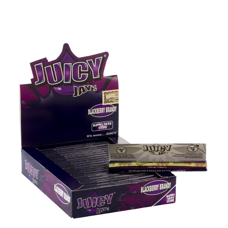 Bibułki Juicy Jay's Blackberry Brandy King Size Slim - Jeżyna