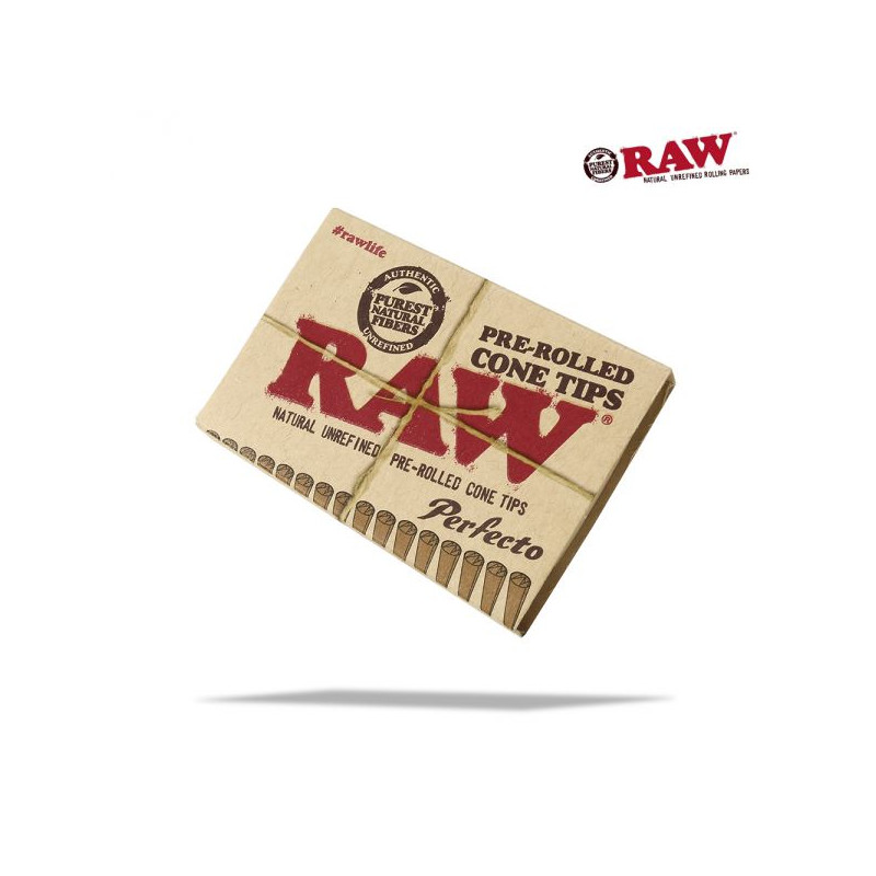 Ustniki papierowe RAW Perfecto PREROLLED CONE TIPS