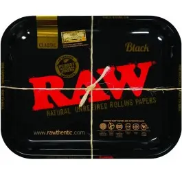 Metalowa Tacka do Skręcania RAW Black - Duża