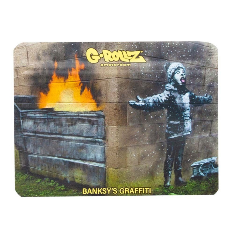 Woreczek Strunowy G-Rollz Banksy's Snowflake Boy nieprzepuszczający zapachu - 105 x 80 mm