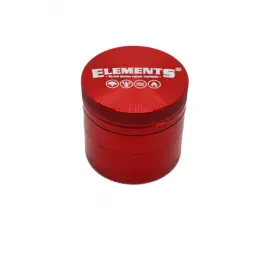 Metalowy Młynek 4-częściowy Elements Red Mini 40 mm