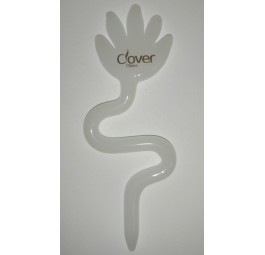 Daber szklany CLOVER HAND do olejku 10 cm WH