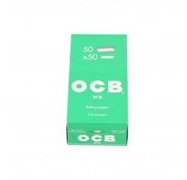 BOX - 50 x Bibułka OCB PREMIUM Nr 8 zielona krótka