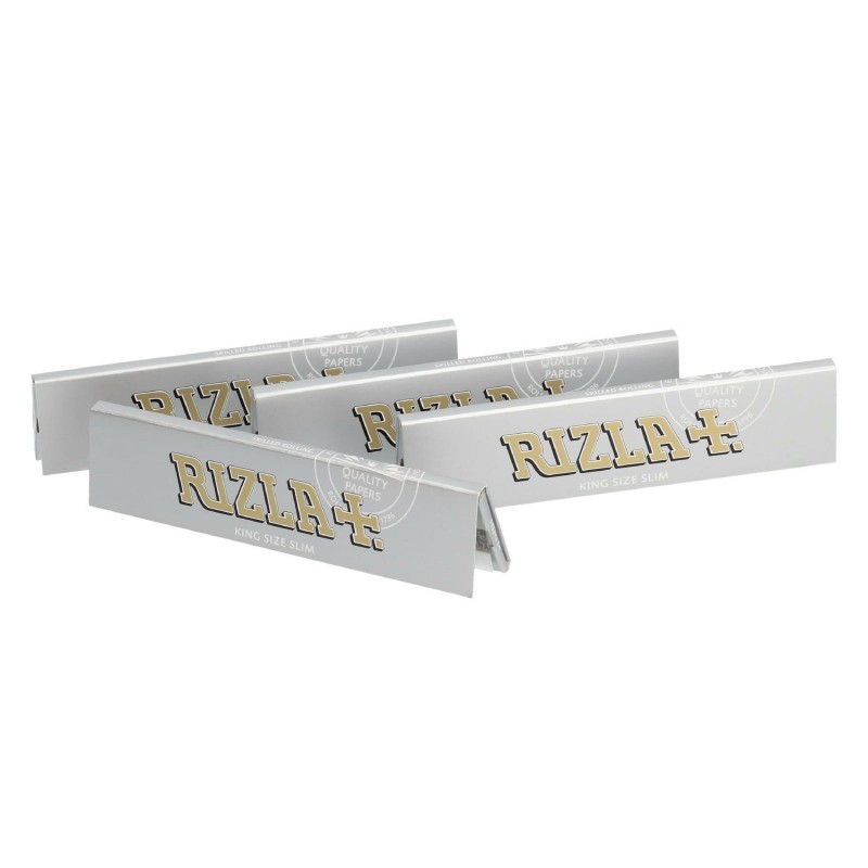 Bibułka RIZLA KING SIZE SLIM || Srebrna