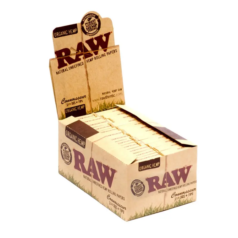 Bletki RAW Organic Connoisseur 1 1/4 + filtry Bletki RAW Organic Connoisseur 1 1/4 + filtry