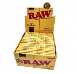 Bibułka RAW CONNOISSEUR KS slim + Tips BOX 24 szt