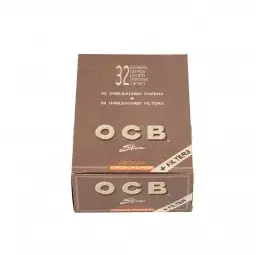 BOX - 32 x Bibułki OCB Virgin King Size Slim + filtry