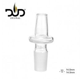 Szklany adapter do bong shishy DUD 18,8 mm/18,8 mm