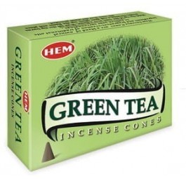 Kadzidełka zapachowe HEM stożki GREEN TEA 10 szt