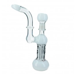 Fajka wodna Bubbler 22cm 18,8mm szlif męski BIAŁA