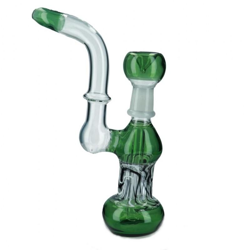 Fajka wodna Bubbler 22cm 18,8mm szlif męski ZIELON