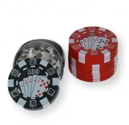 Młynek metalowy 2 częściowy POKER. 50mm.