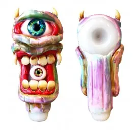 Unikatowa lufka szklana bowl Scary Oculist 14cm