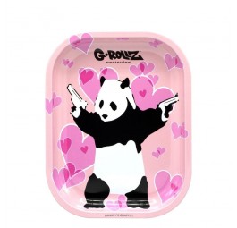 Tacka metalowa Banksy Panda Gunnin 14 x 18cm