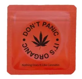 Torebka schowek Don't Panic 64x64 mm czerwona