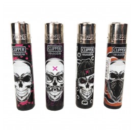 Zapalniczka Clipper - Crazy Skulls