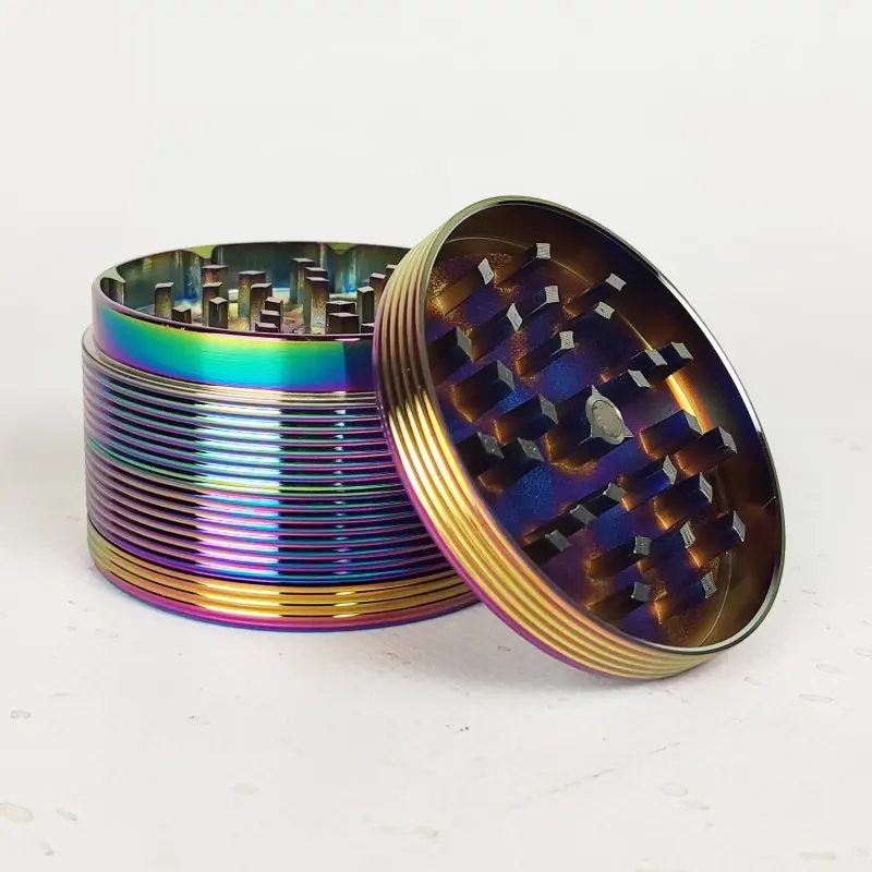 Metalowy Młynek 4-częściowy Opalizujący 60mm