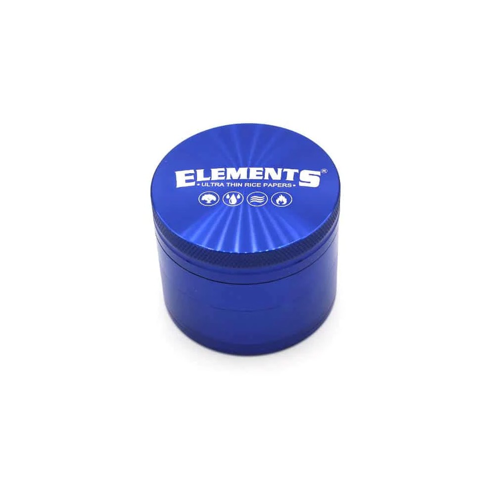 Metalowy Młynek 4-częściowy Elements Blue Mini 40 mm