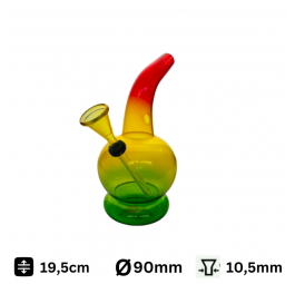 Bongo szklane RASTA KULA 19,5cm