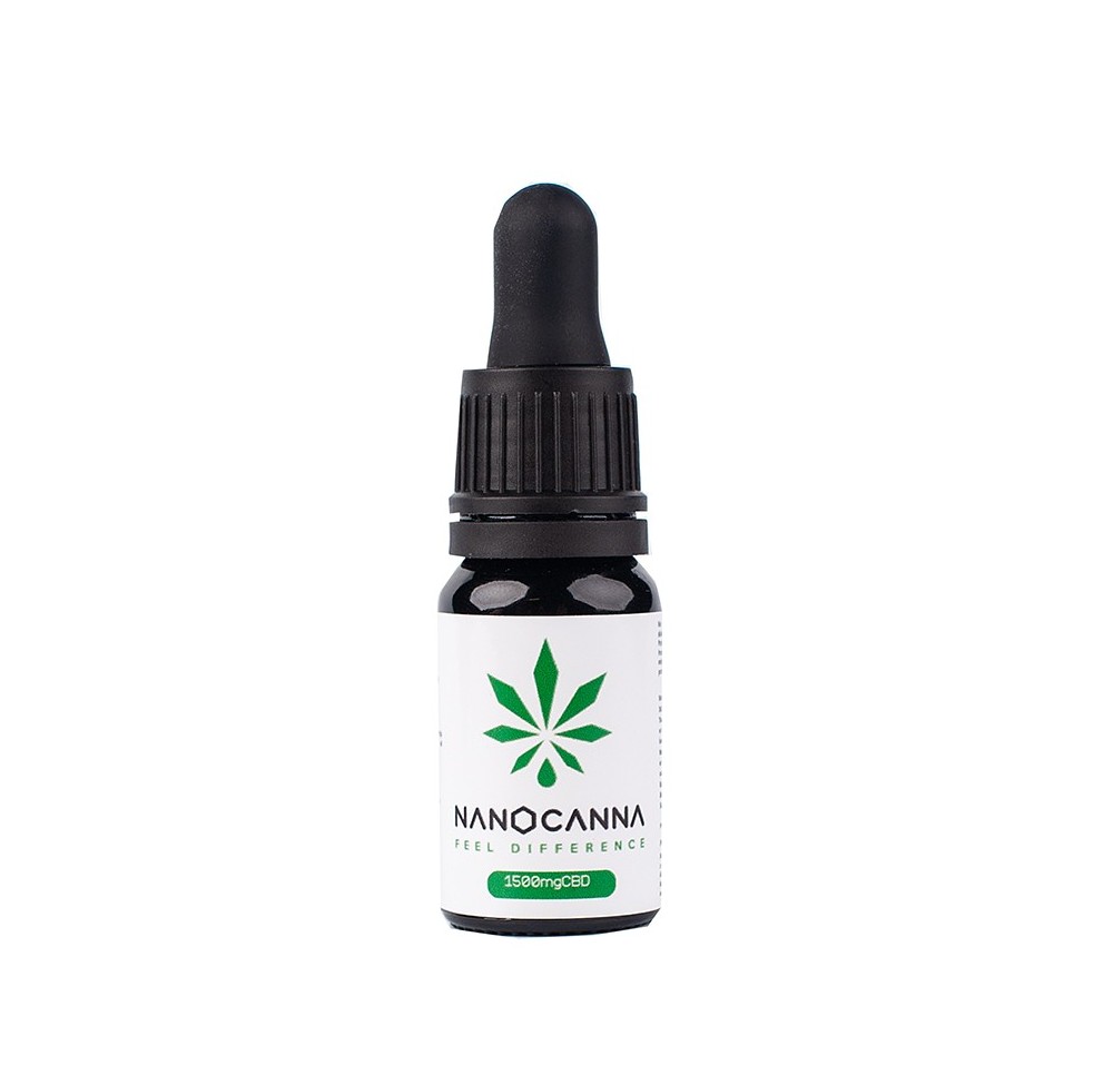 Olejek konopny Nanocanna Full Spectrum - 15% CBD CBGA 1500 mg 10ml