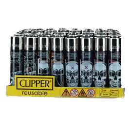 Zapalniczka CLIPPER Skull BOX48