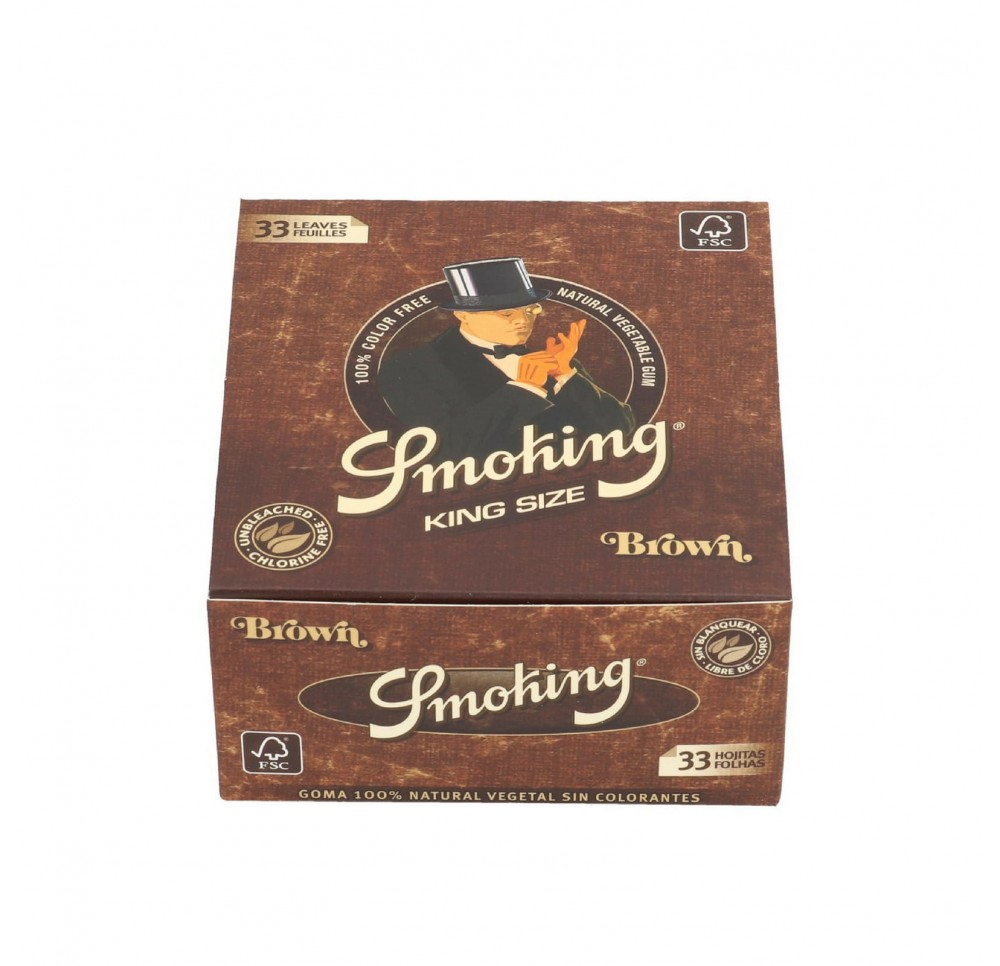 Bibułka Smoking Brown King Size BOX 50 szt.