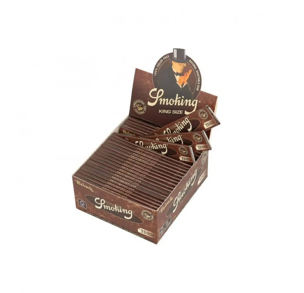 Bibułka Smoking Brown King Size BOX 50 szt.