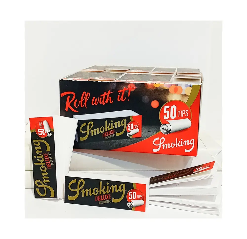 BOX - 50 x Filterki Smoking Deluxe Medium Size 50 szt.