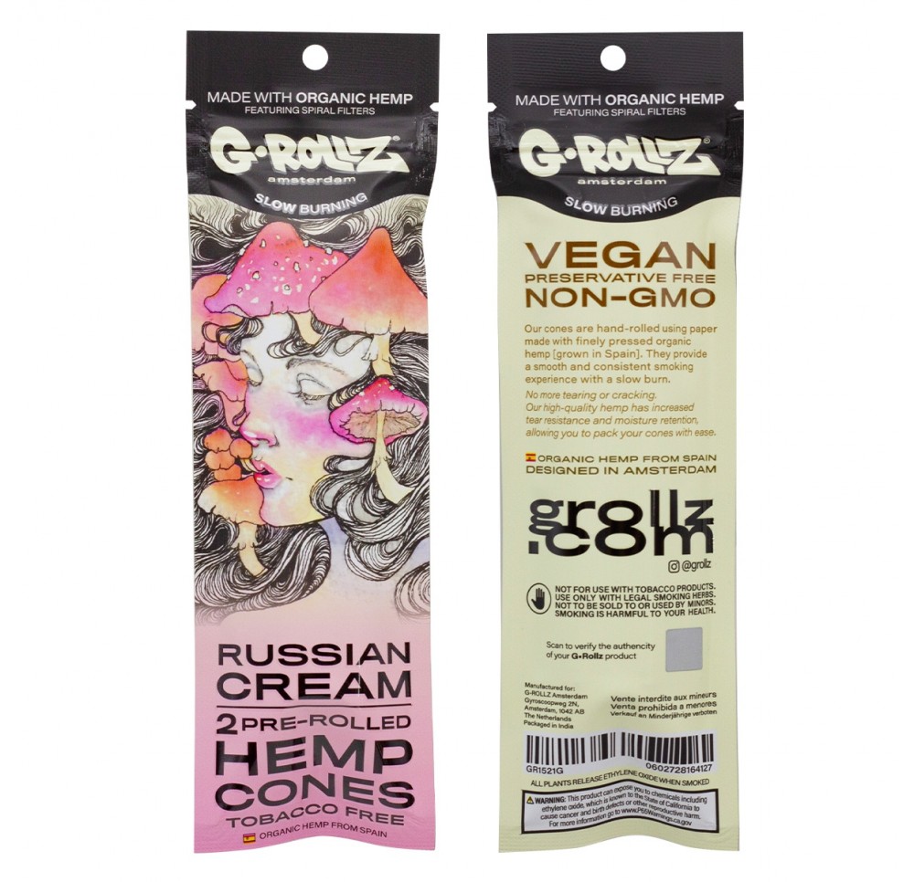 Wrapy Konopne G-Rollz Russian Cream Flavored - 2 szt.