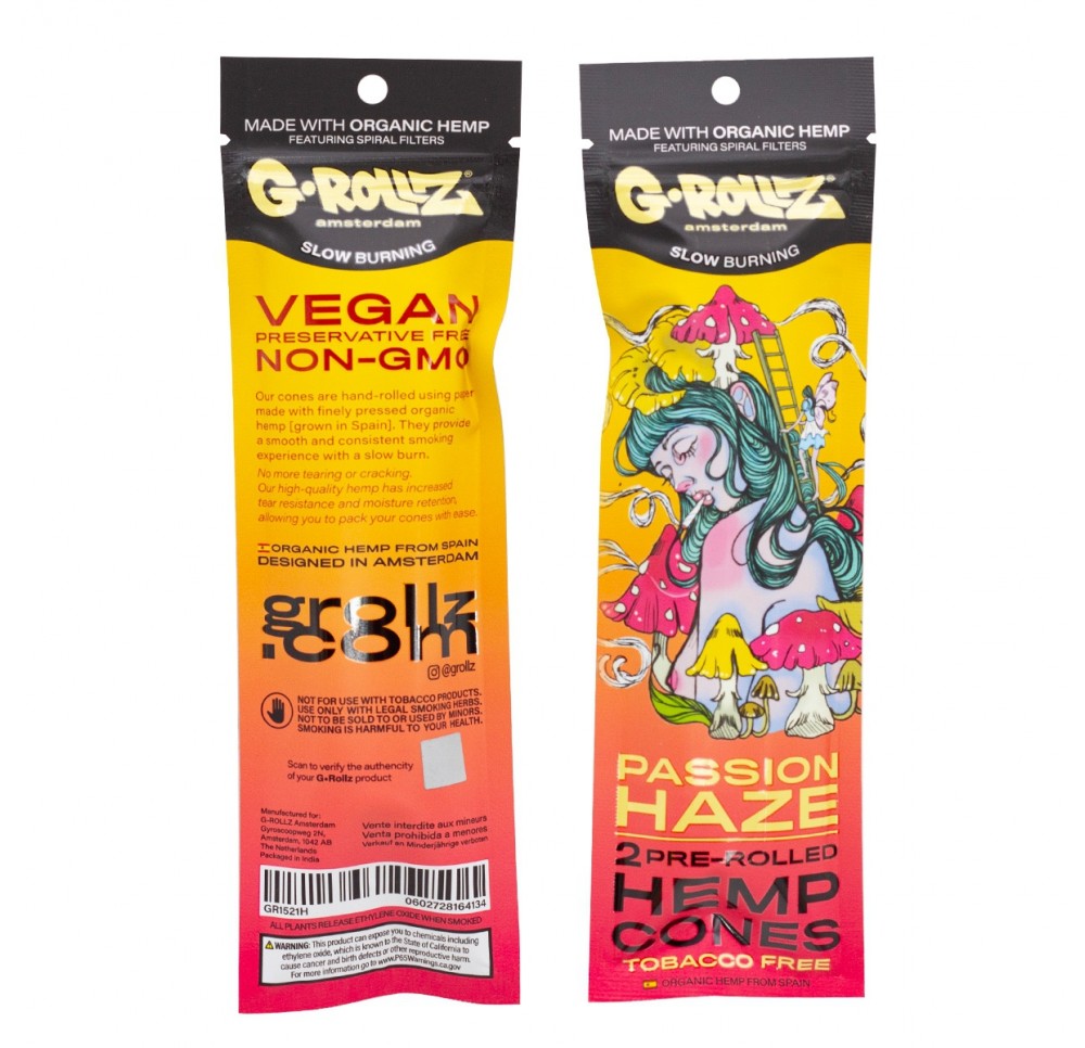 Wrapy Konopne G-Rollz Passion Fruit Flavored - 2 szt.