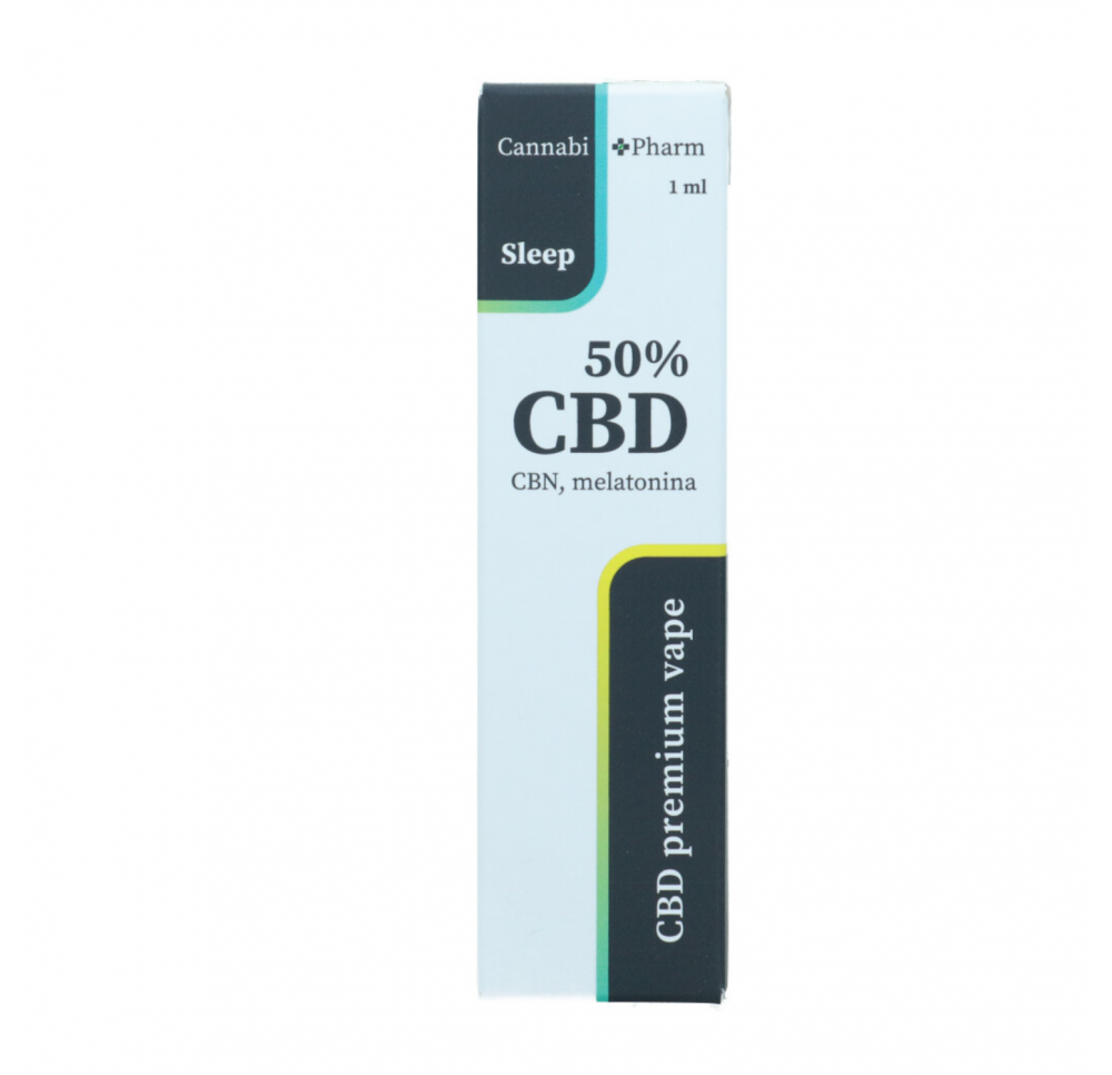 CannabiPharm Jednorazowy E-Papieros z CBD 50% - Sleep (na spanie)