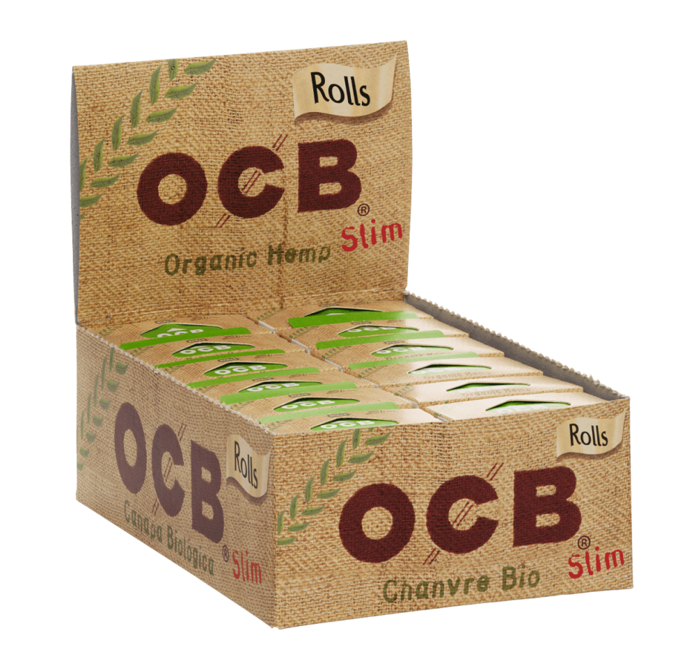 BOX - 24 x Bibułka OCB Organic Hemp Rolls 4m x 44mm