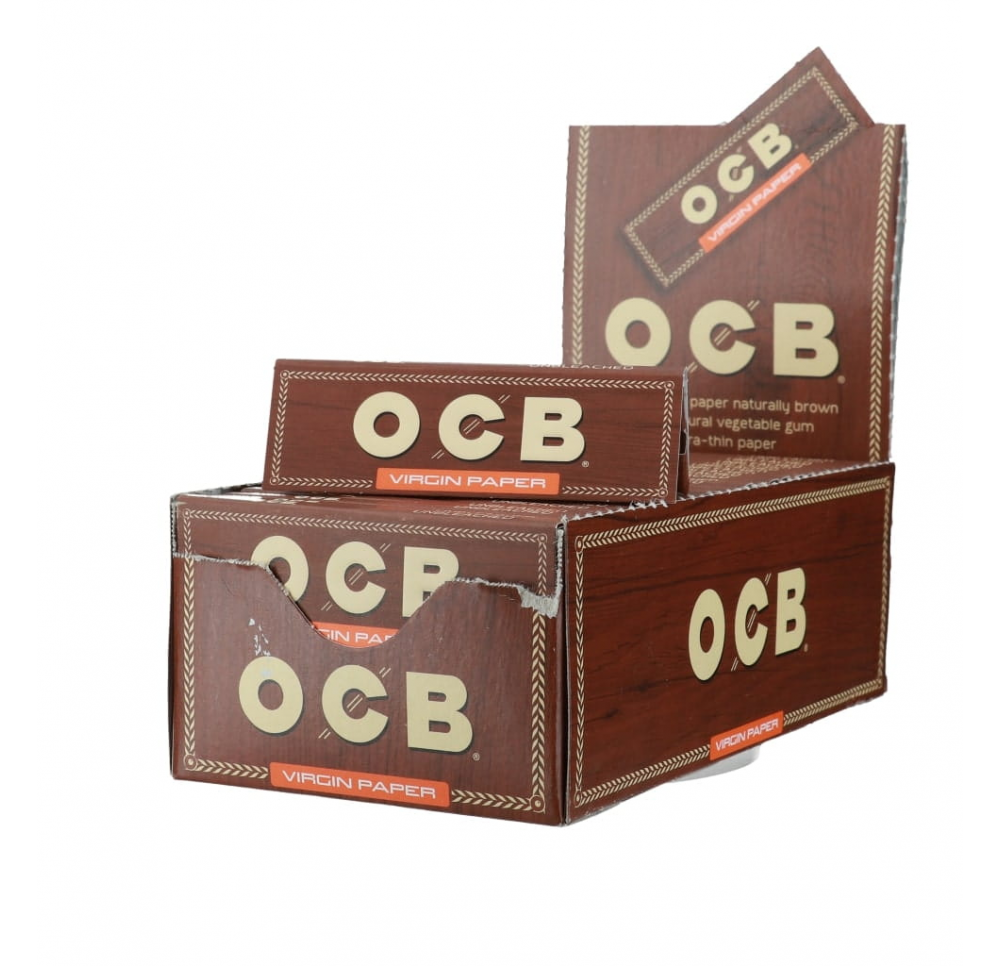 Bibułka OCB Virgin Brown Single BOX 50 szt