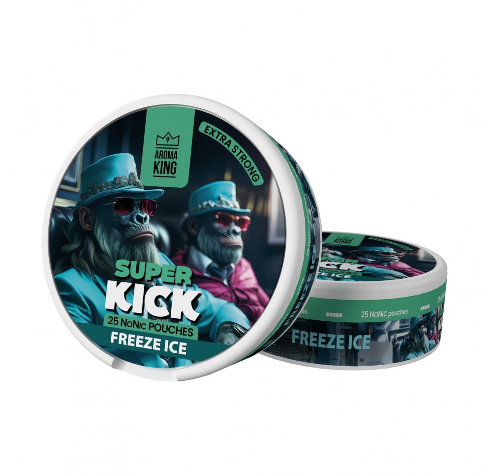 Aroma King - SUPER KICK NoNicotine 25mg/g - Freeze Ice