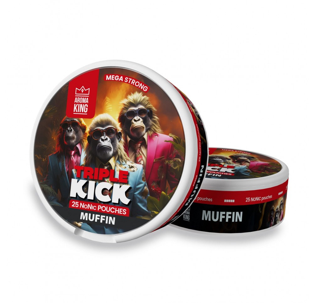 Aroma King - TRIPPLE KICK NoNicotine 100mg/g - Muffin