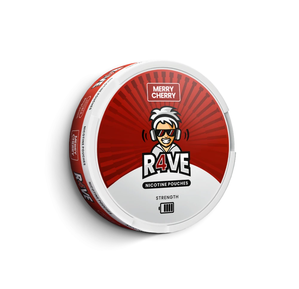 R4VE Nicotine Pouches MERRY CHERRY 20mg/g