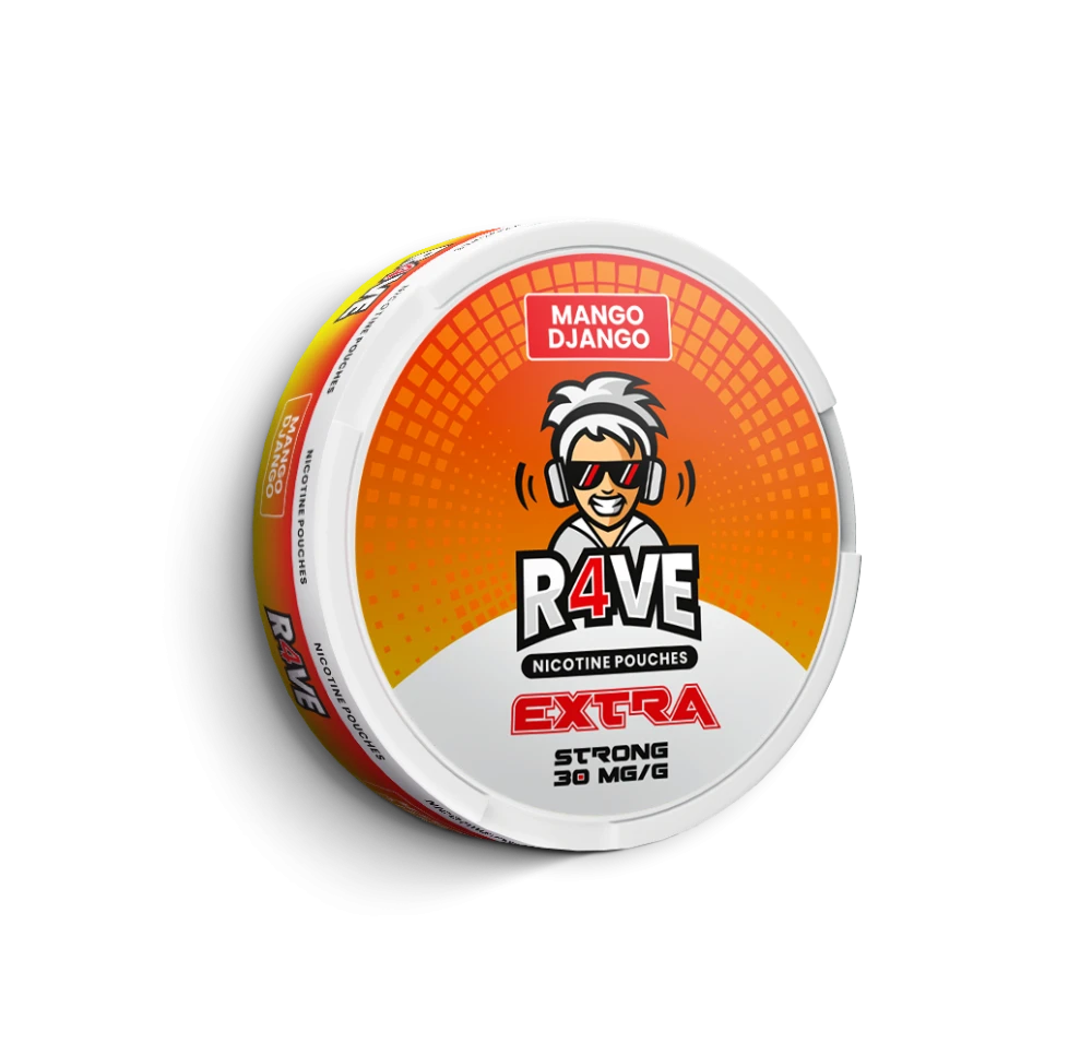 R4VE Nicotine Pouches Mango Django 30mg/g
