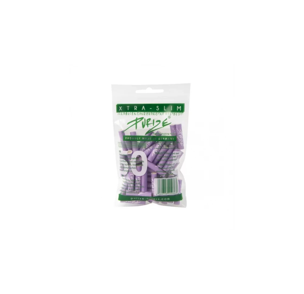 Filtry z węglem aktywnym Purize Extra Slim Lilac 50 szt.