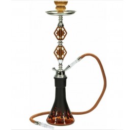 Fajka wodna Shisha 1-wężowa AMBER 56 cm