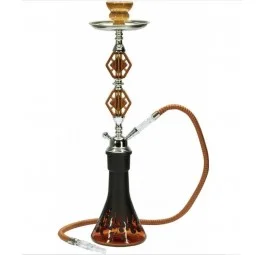 Fajka wodna Shisha 1-wężowa AMBER 56 cm