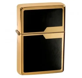 Zapalniczka benzynowa Tasman BRASS Milano złoto-czarna