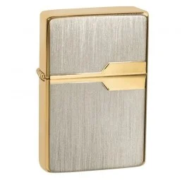 Zapalniczka benzynowa Tasman BRASS Milano złoto-srebrna