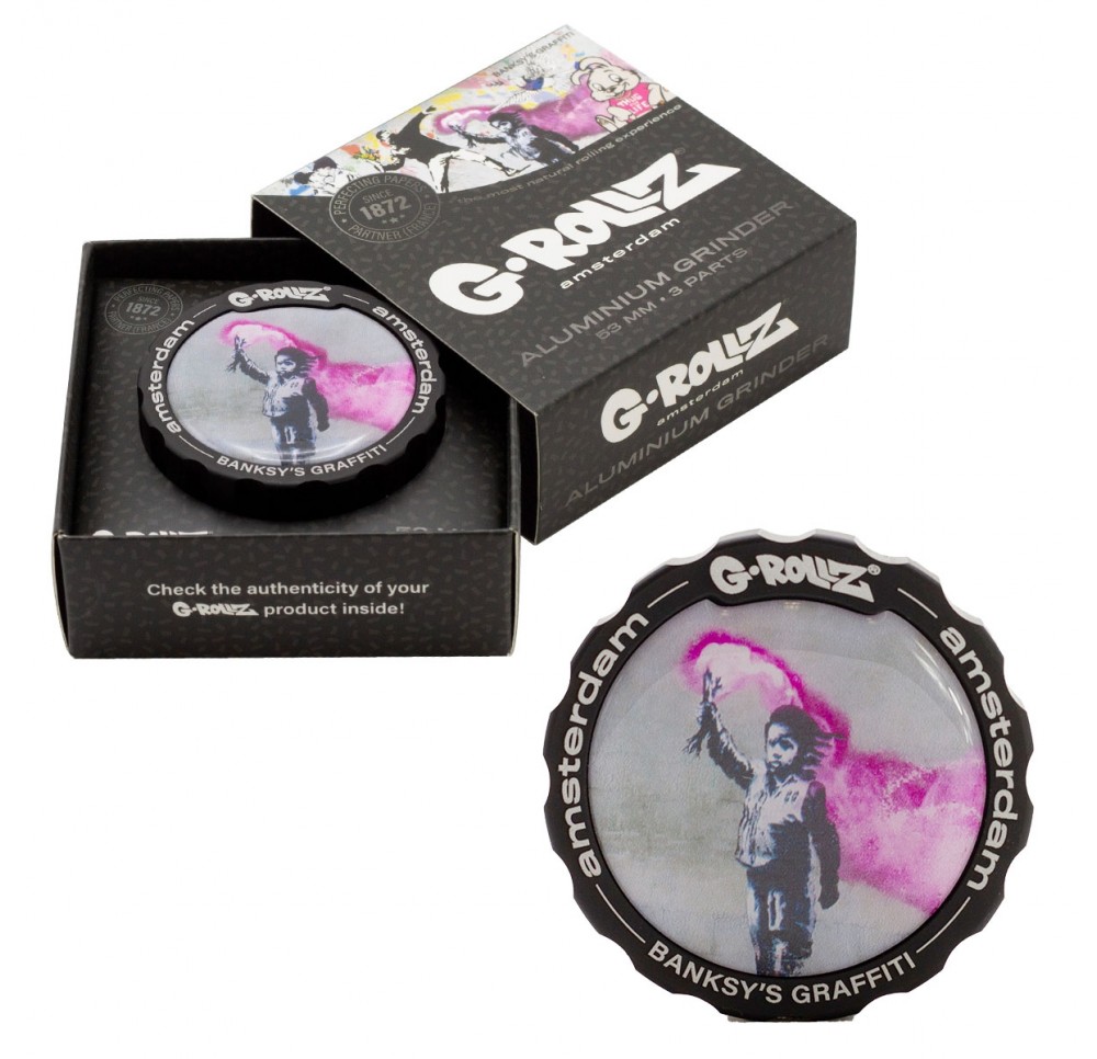 Młynek Metalowy G-Rollz Banksy Toy Boy 3-częściowy 53 mm - Grinder do suszu