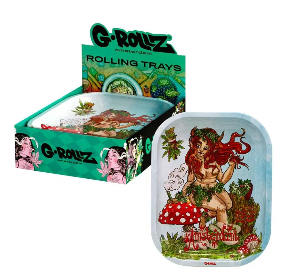 Tacka Metalowa "G-Rollz Vondel Nymph" 14x18 cm – Elegancja i Funkcjonalność! Tacka Metalowa "G-Rollz Vondel Nymph" 14x18 cm – Elegancja i Funkcjonalność!