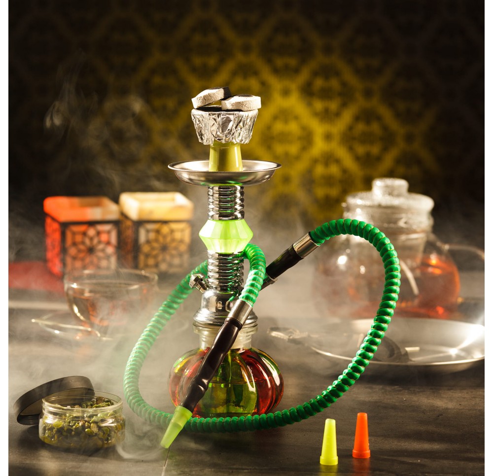 Fajka wodna / Shisha 1-wężowa Jamajka - JAMAJCA 28cm