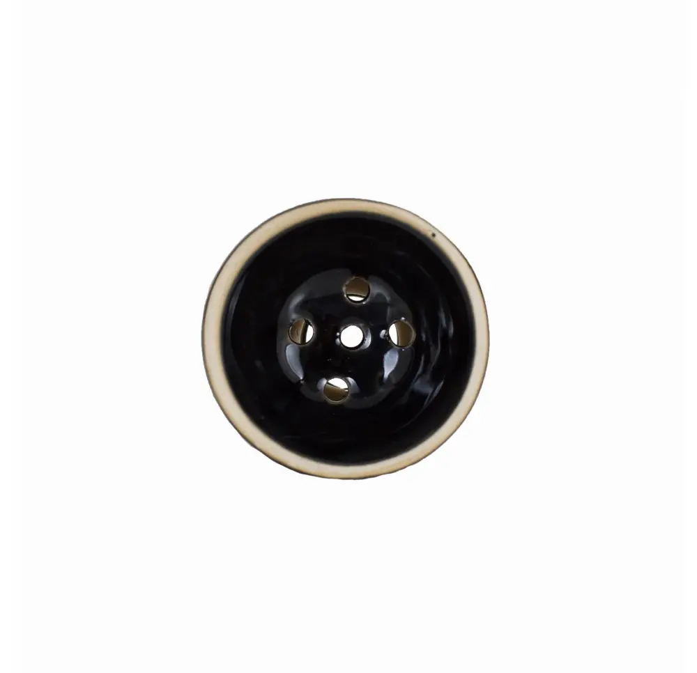 Fajka wodna Shisha 2-wężowa czarna - BLACK 28cm